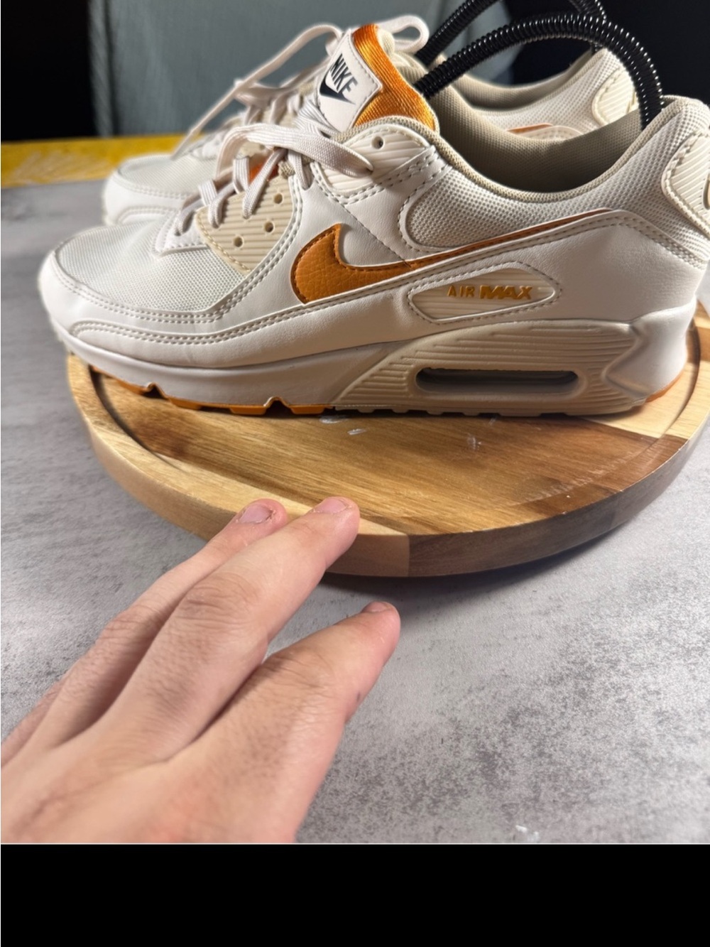 Nike Air Max 90 SE Women's Shoes Size 10 Phantom Light Curry